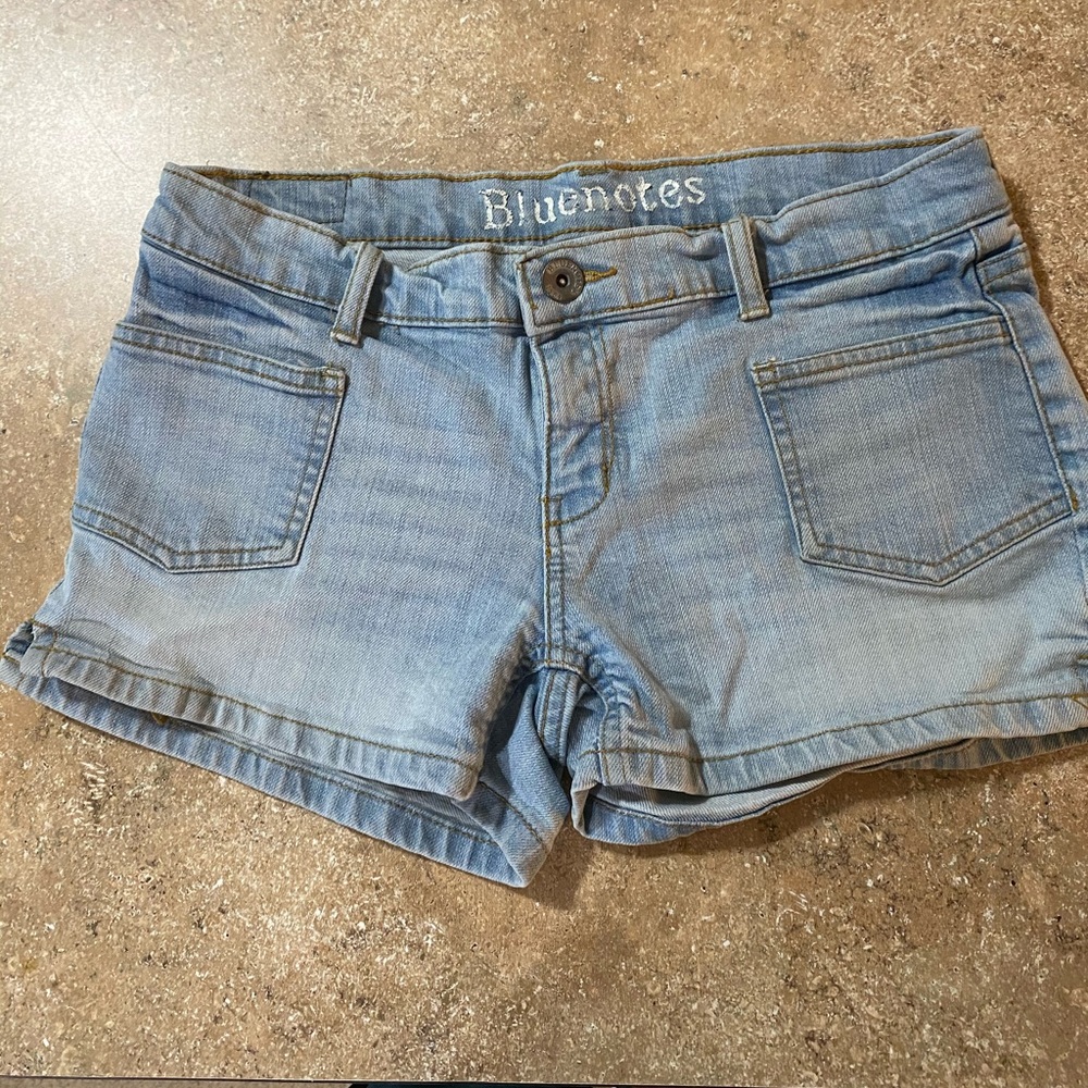 Bleach denim shorts waist 28